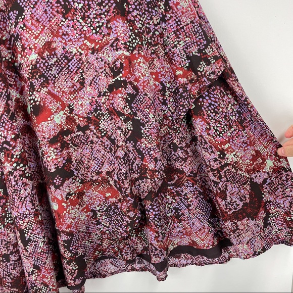 Silence + Noise Printed Wrap Open Back Mini Dress - Picture 7 of 10